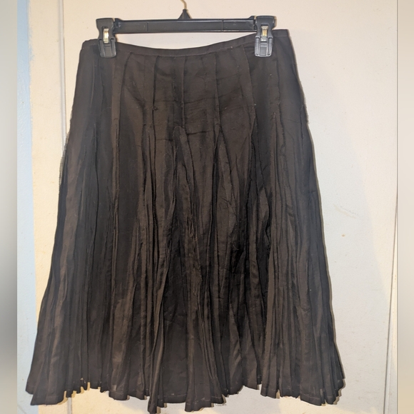 Calvin Klein Black A-Line Skirt - Picture 1 of 3